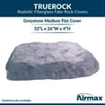 thumbnail image 2 of CrystalClear TrueRock Fake Fiberglass Flat Rock, Medium, Greystone, 32 x 26 x 4, 2 of 5