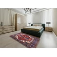 thumbnail image 5 of Ahgly Company Machine Washable Indoor Square Industrial Modern Rosy Pink Area Rugs, 7' Square, 5 of 7