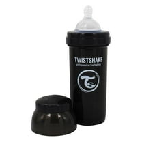 Twistshake Anti-Colic Baby Bottle & Accessories - 260ml/8oz - Black - Superhero