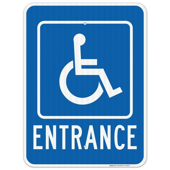 Handicap Entrance Sign,
