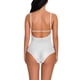 thumbnail image 4 of Mujer Encantadora Body Lencería Ropa interior de encaje Perspectiva Ropa de dormir, Blanco, M Methold XX000205-04, 4 of 7