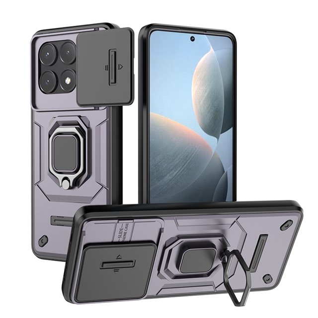 Funda de teléfono para Xiaomi Poco X6 Pro 5G Battle Bear Case + Cristal 9D