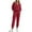 Wine-01, variant on STETMN Women Sweatsuits 2 Piece Outfits Outfit Winter Lined Tracksuit Warm Up Sweatshirt and Sweatpants Sets