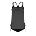thumbnail image 4 of Tnhcen Women's Sleeveless Built - in Bra Tankini Swimsuit Set with Adjustable Straps, Ruched Front, Tummy Control High Waist Bottoms, Swimming Suit for Women S - 2XL, 4 of 4