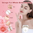 thumbnail image 4 of Afeitadora eléctrica para mujer, depilación facial, afeitadora eléctrica en seco y húmedo, recortadora de bikini para brazos, piernas, rostro y axilas (blanca), 4 of 5