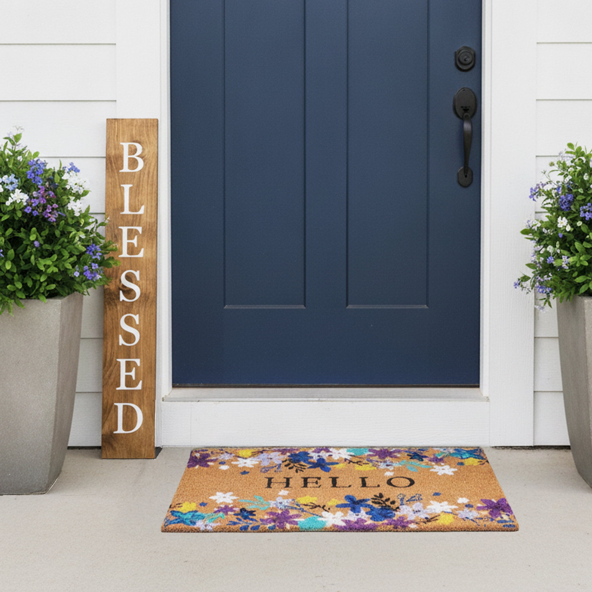 Calloway Mills 119255907 White Blessed Porch Leaner, 59" x 07"
