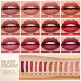 thumbnail image 5 of Lápiz labial mate aterciopelado de 12 colores QIBEST, lápiz labial duradero, lápiz labial color nude, lápiz delineador de labios marrón rojizo, maquillaje, 5 of 5