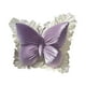 thumbnail image 2 of Almohada De Poliéster Cojines Decorativos Con Forma De Mariposa Para Sofá, Cama, Cojín Lumbar De Terciopelo Para Silla De Oficina, Asiento De Coche, Morado, 45x40cm (1 Unidad) Rkxzt, 2 of 8