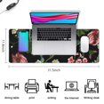 thumbnail image 5 of 31.5 x 11.8 inch Extra Large Gaming Mousepad - Black Flower Design - Ideal Desk Decor & Office Accessory for Men & Women - Suitable for Laptop and Keyboard, 5 of 7