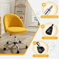 thumbnail image 2 of Furmax Home Office Chairs  with Adjustable Height,  Comfortable Swivel Rolling Chair for Office Study Bedroom Living Room, Yellow, 2 of 6