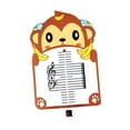thumbnail image 3 of TISHITA Music Reading Board Cartoon Animal Ideal Teaching Aid for Beginners Students Monkey Shape, 3 of 8