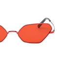 thumbnail image 3 of Gafas de marco de metal retro para mujer Diseñador de moda vintage 400 rojo jinwen Gafas de sol de moda para hombre, 3 of 4