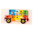 thumbnail image 2 of Rompecabezas de madera para pequeños 1-3 Rompecabezas Educativo Montessori Juguetes Vehículo Coche Rompecabezas para pequeños Niñas Autobús CUTICAT Rompecabezas de madera, 2 of 8