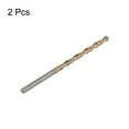 thumbnail image 3 of Unique Bargains 2 Pack 3.6mm Titanium Coated M42 High Speed Steel 8% Cobalt (HSS-E) Twist Drill Bits, 3 of 5