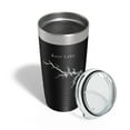 thumbnail image 4 of Kerr Lake Reservoir Buggs Island Tumbler Lake Map Travel Mug Insulated Coffee Cup Roanoke River North Carolina Virginia 20oz Black, 4 of 5