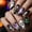 O, variant on ONLYEOR Ghost Castle Press On Nails, Removable Wearable Nail Tips with Spooky Print, Party & Festival Fashion Accessory