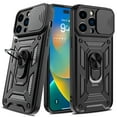 thumbnail image 3 of Liwarace for iPhone 14 Pro Max/14 Pro/14 Plus/14 Sliding Lens Cover Protective Case with Ring Stand, 3 of 11