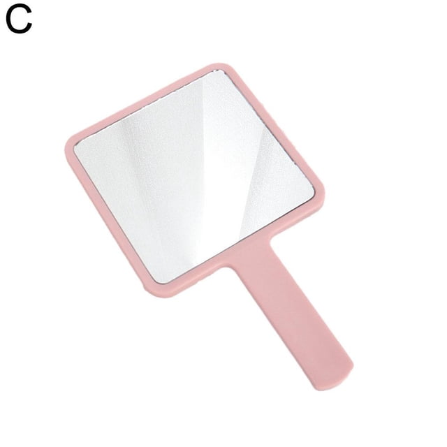 Square Mirror with Handle Beauty Make Up Use Accessories Hand Mirror Vanity