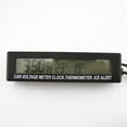 thumbnail image 2 of 12V Digital LCD Car Thermometer Clock Time Voltmeter Gauge Orange&Bule Backlight, 2 of 5