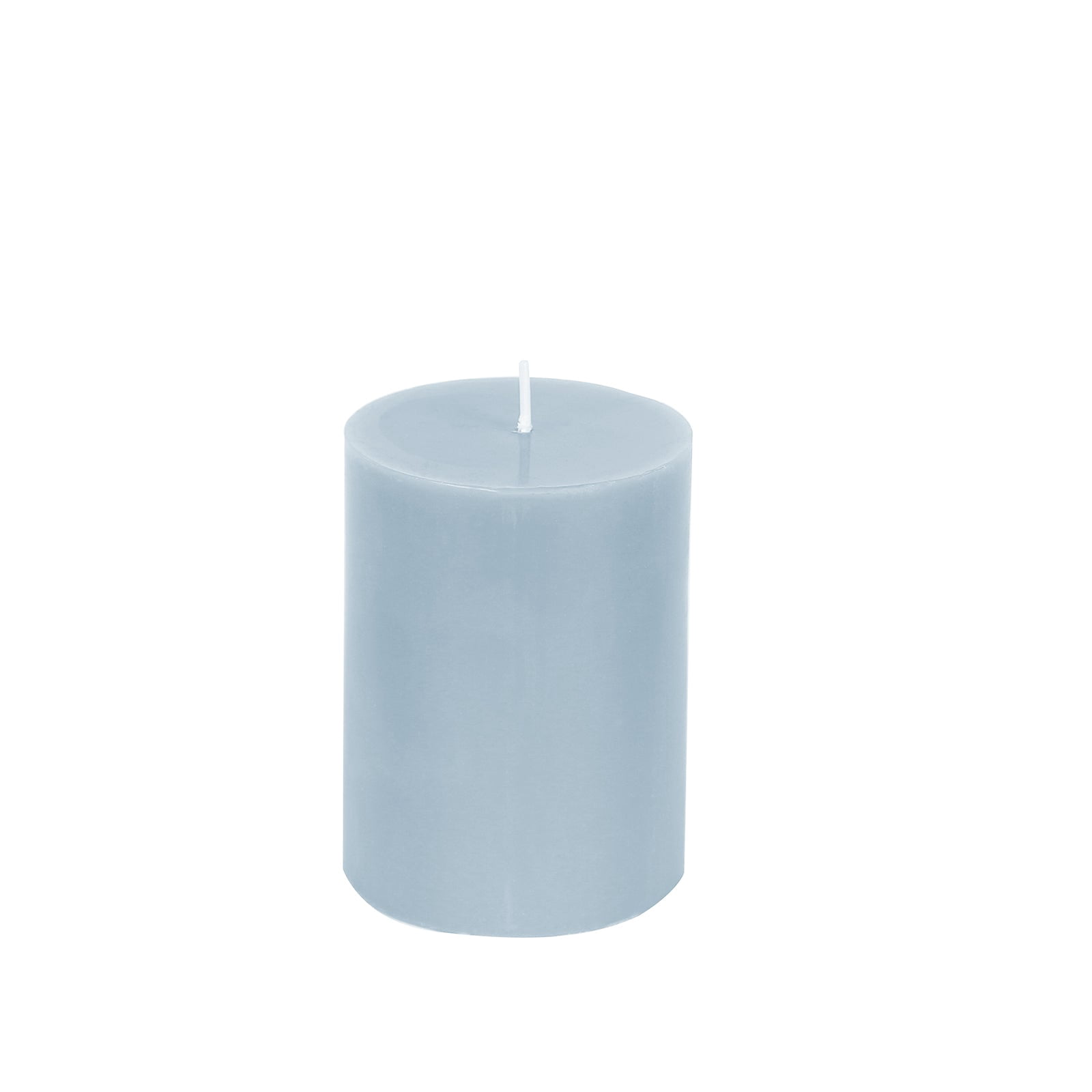 Efavormart 12-Pack Unscented Pillar Candles – Dripless 3"x4" Dusty Blue Paraffin Wax with Smokeless Cotton Wicks, Clean & Long-Lasting Burn for Weddings, Home & Event Decor