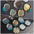 thumbnail image 4 of Raindrops Posavasos Metálicos Dorados Para Taza Con Protección Contra Humedad Y Calor Para Hogar Y Cafetería, 4 of 7