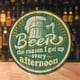 thumbnail image 2 of Placa Metal Vintage para Pintura Redonda Hierro Arte Pared Bar El 30x30cm, 2 of 8