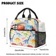 thumbnail image 5 of Kuiaobaty Dinosaur Bone Print Backpack and Pencil Case Set for Girls Boys Large Capacity Bookbags and Water Bottle Holder Roomy Casual Backpack and Lunch Bag Set for School, 5 of 7