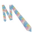 thumbnail image 4 of Men'S Tie 4.7×3.1in Is Not Easy To Deform And Fade Anti-Drift Button Design Is Easy To Take Care Of For Work Travel Daily Business White Tie-Dye Background Rainbow Colors_2, 4 of 8