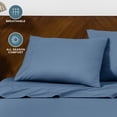 thumbnail image 6 of Bare Home Pillowcase Set - Envelope Closure - Premium 1800 Collection - Double Brushed - Ultra Soft - King Size 20x40, Coronet Blue, 2 Count, 6 of 8