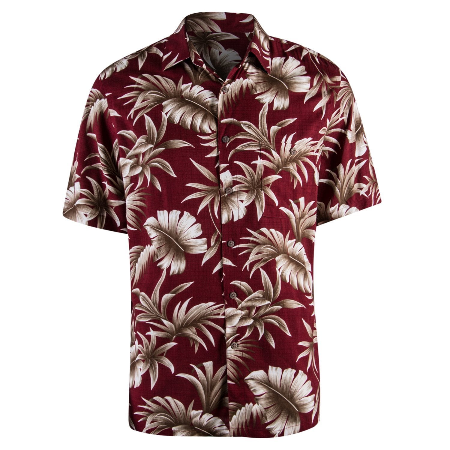 Campia Men's Rayon Print Shirt (Red 17, L) - Walmart.com
