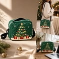 thumbnail image 2 of Christmas Quilted Crossbody Purse, Cute Embroidered Winter Character Shoulder Handbag with Adjustable Strap & Secure Zipper, Festive Casual Daily‑use Sling Bag Holiday Gift for Women and Girls, 2 of 7