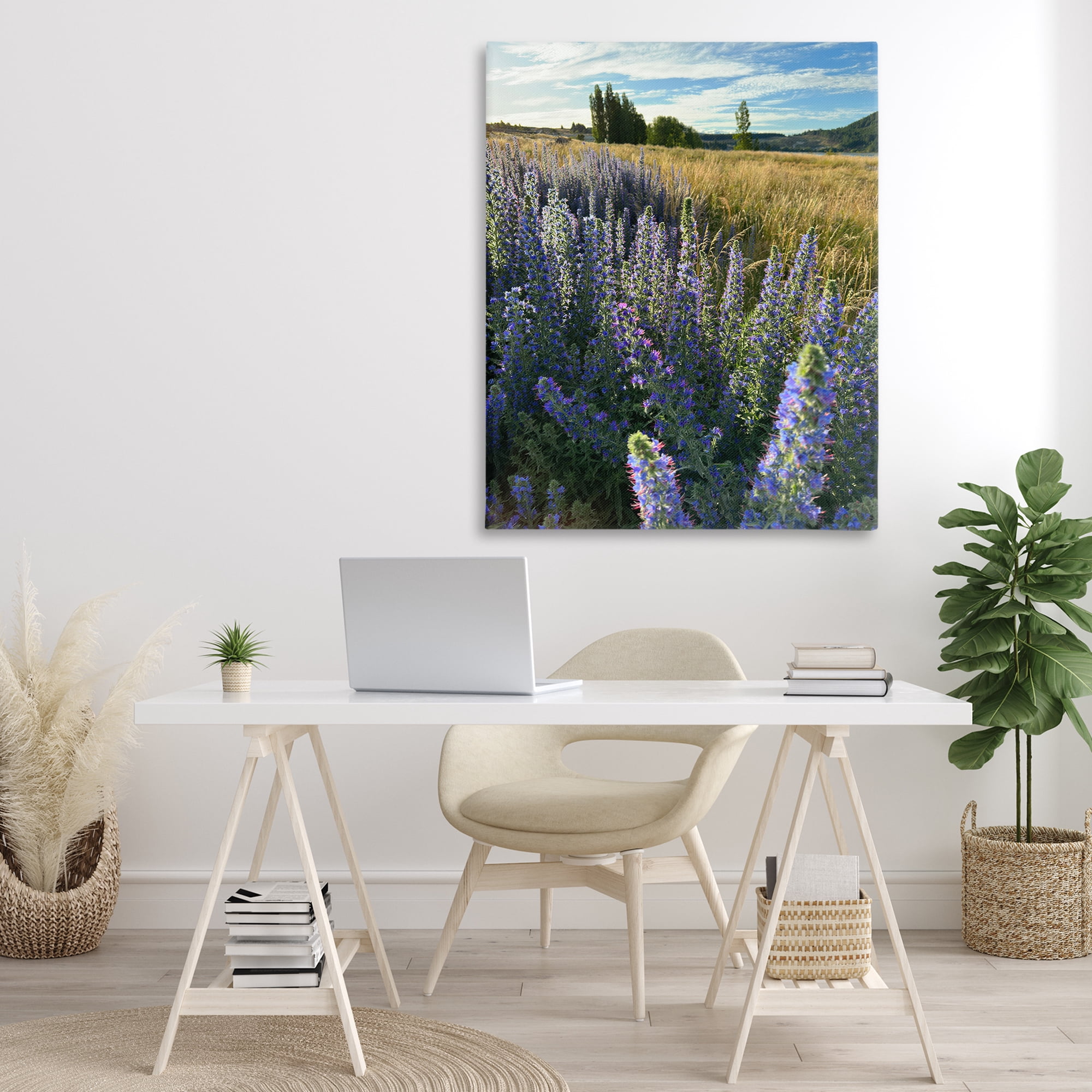 Stupell Industries Lavender Fields Landscape Landscape Photography Gallery Wrapped Canvas Art Print Wall Art, 36 x 48