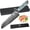 7 Inch Santoku Knife, variant on Damascus Steel Chef Knife 8 Inch, Japanese Professional 10Cr15MOV Blade with Hand Forged Hammer Pattern, Ultra Sharp Kitchen Knife with Abalone Shell Ergonomic Handle