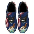 thumbnail image 2 of Alaska Stte Willow Ptarmigan Bird and Forget Me Not Flower Shoes Sneakers for Women Men Black Size 9, 2 of 7