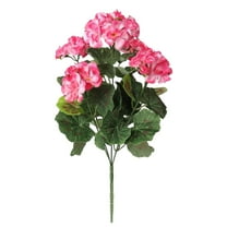 Realistic Artificial Geranium Wedding Bouquet - 14" Lifelike Flowers for Indoor & Outdoor Decor, Durable Plastic Construction, And Perfect for Enhancing Porches, Walkways, Kitchens, And Gardens