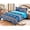 Turquoise, variant on Linen Mart Southwest Aztec Sherpa Borrego Fleece Blanket - 3 Piece Set (Turquoise)(Queen)