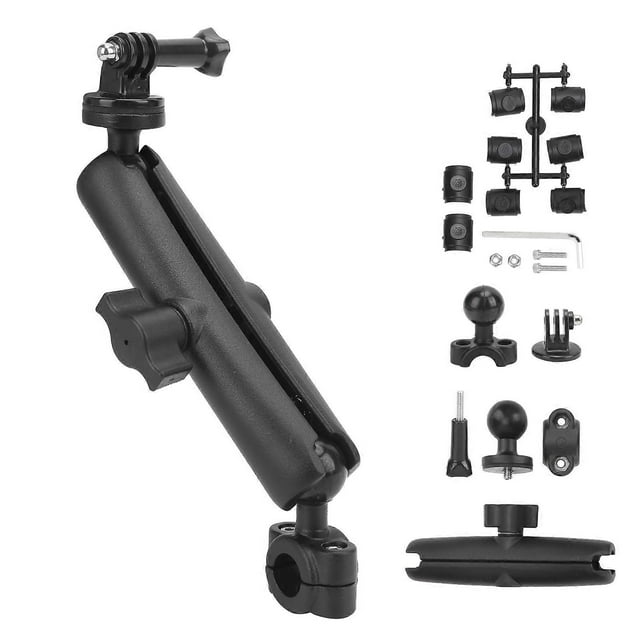 Support de guidon de moto 360° pour caméra d'action et vélo avec adaptateur