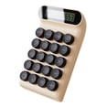 thumbnail image 3 of Calculadora de Interruptor Mecánico Pantalla Inclinable de 15 degree Calculadora de Botón Grande Teclas de Botón Redondas Retro Calculadora de Oficina Bási , De De Sunnimix Calculadora, 3 of 8
