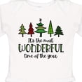 thumbnail image 4 of Inktastic It's the Most Wonderful Time of the Year Fun Christmas Trees Boys or Girls Long Sleeve Baby Bodysuit, 4 of 5