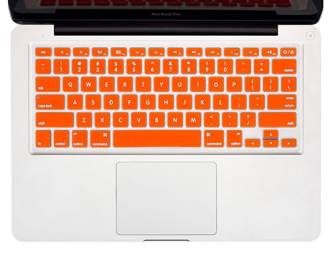 2 in 1 Crystal ORANGE Case for Macbook AIR 13" A1369 with TPU Keyboard Cover 