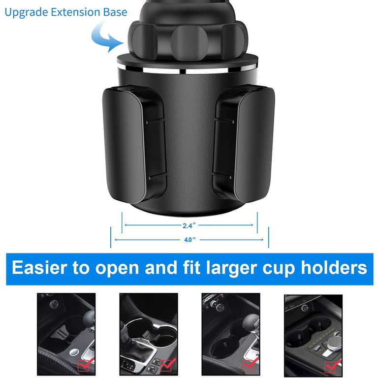 Car Cup Holder Phone Mount Cell Phone Holder Universal Adjustable Cup  Holder Cradle Car Mount with Flexible Long Neck for iPhone 12 Pro/XR/XS  Max/X/8/7 Plus/Samsung S10+/Note 9/S8 Plus/S7 Edg 