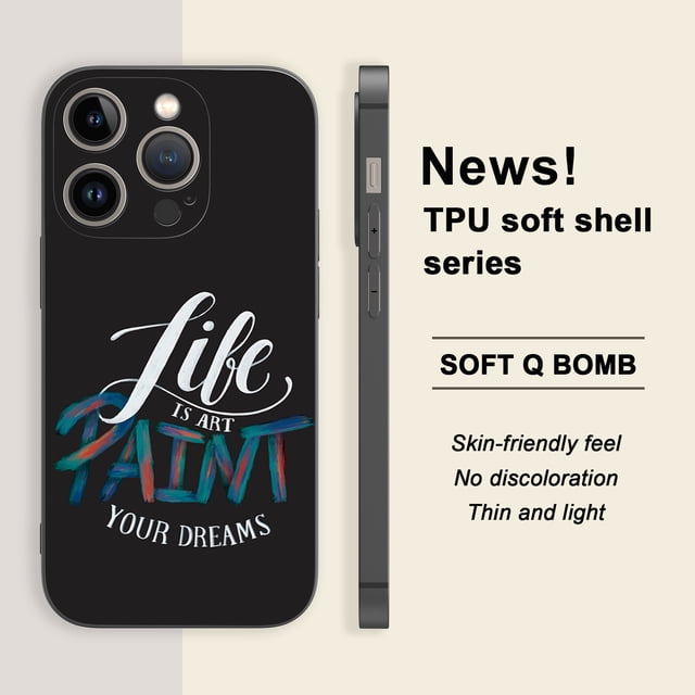 Exprese su personalidad con una cubierta de teléfono mate fresca y divertida con estampado de dibujos animados para iPhone 15 Pro Max 14 13 12 Pro 11