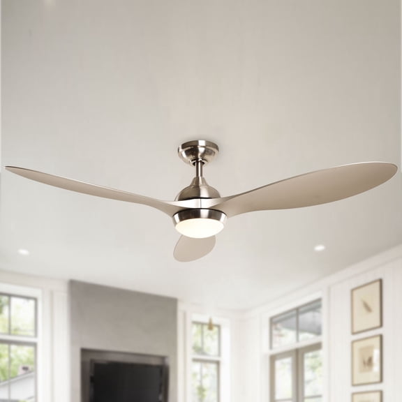 Parrot Uncle 56" Modern LED Propeller Ceiling Fan with Light and Remote Control