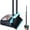 Blue Broom and Dustpan Set, variant on Broom with Dustpan Combo Set,Dust pan with Broom Combo Set,Standing Dustpan and Broom with 54” Long Handle for Indoor Lobby Office Kitchen Sweeping