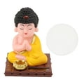 thumbnail image 1 of Buddha Figurine, Solar Powered Durable Plastic Buddha Mascot Lifelike  For Bedroom, 1 of 8