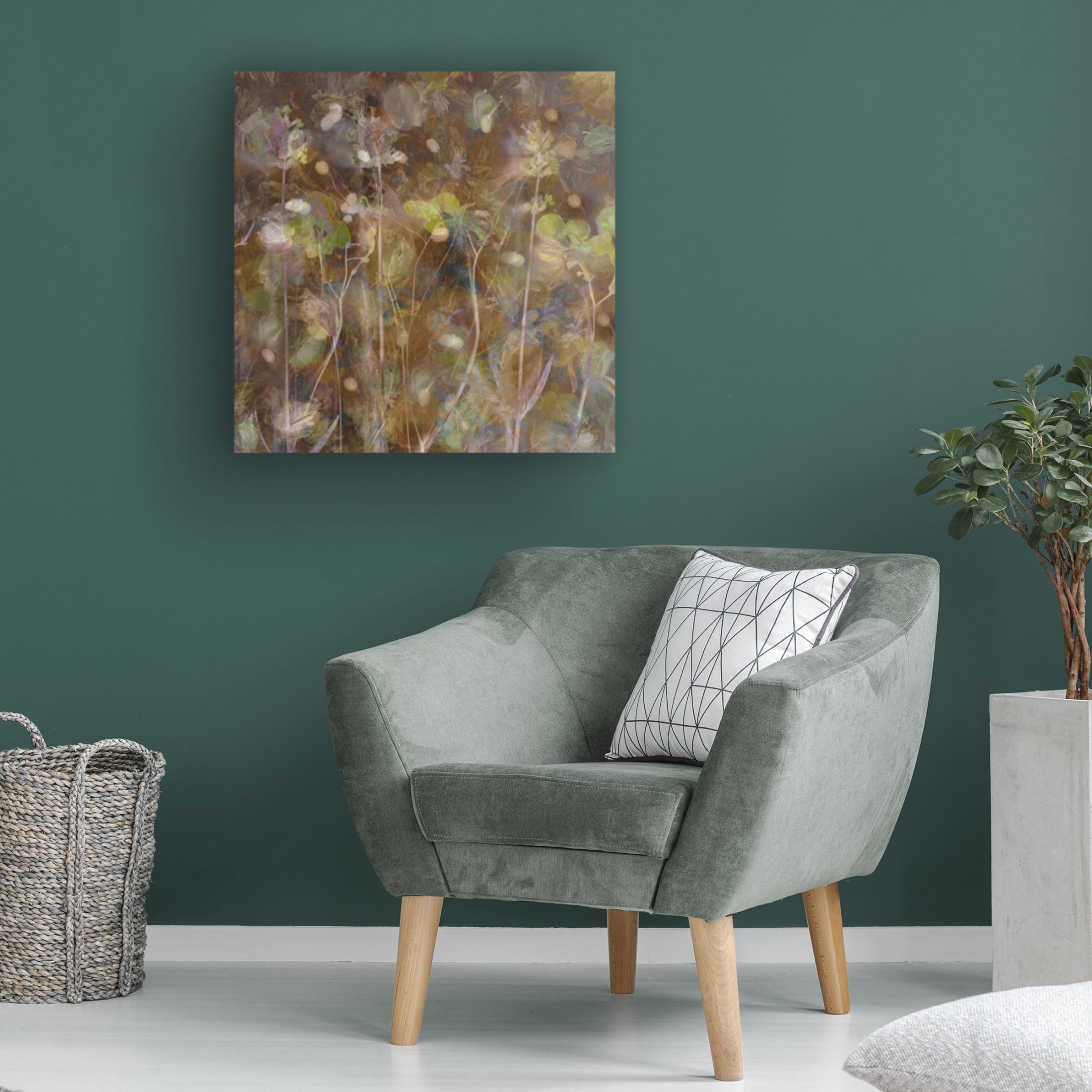 Canvas Wall Art - Katarina Holmstrom 'Summer Pastel' Wall Art for Living Room, Bedroom, or Office Décor by Trademark Fine Art - 14 x 14 Inches