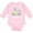 AD-Pink, variant on Inktastic I'll Never Forget That My Papa Loves Me with Cute Elephants Boys or Girls Long Sleeve Baby Bodysuit