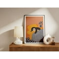 thumbnail image 2 of Whimsical Penguin Sleeping in Bed Matisse Style Art Print Gouache Painting Cozy Bedroom Wall Decor Nursery Room Animal Lover Gift - Poster Unframed, 2 of 3