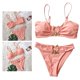 thumbnail image 3 of Conjunto de para mujer Traje de baño de piezas Traje de baño Traje de baño Correa de espagueti Tankini Copa acolchada Ropa de Rosado Baoblaze Traje de bikini de mujer, 3 of 6