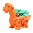 thumbnail image 3 of Viflosae Outdoor Toddler Toys Halloween Toys for Toddlers Portable & Travel-Friendly Dinosaur Mechanical Assembly Model Press Automatic Gliding Dinosaur Car Educational Toy, 3 of 8